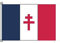 Stormflag Drapeau Lorraine Cross France Libre 1940-1944 30x45cm Drapeau du navire 12x18in polyester 150g/2 avec œillets et Double couture