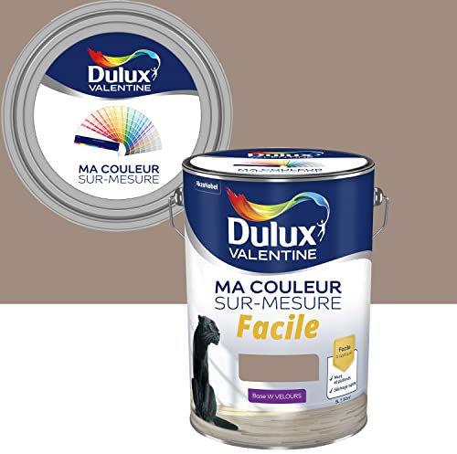 Ma Couleur Sur-mesure par Dulux Valentine – Peinture Intérieure Murs, Plafonds, Boiseries - Facile à appliquer - Velours Taupe 5 L