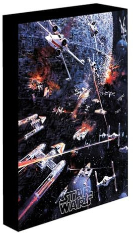 Pyramid International Star Wars Tableau Toile Death Star Assault 30 x 40 cm