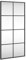 vidaXL Wandspiegel, Hängend Rechteckig Spiegel Badspiegel, Fensterspiegel für Badezimmer Wohnzimmer, Dekospiegel Flurspiegel, Schwarz 40x80 cm Eisen