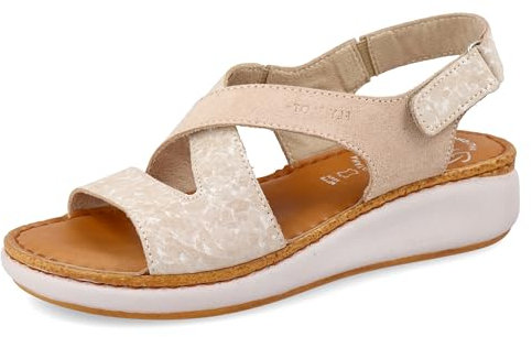 Fly Flot Minerbe, Sandali Donna, Cinturino Posteriore Regolabile, Il Sottopiede in Pelle, Ciabatta, Rosa Antico, 36 EU