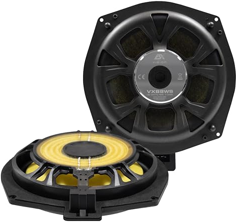 ESX Vision VXB8WS Coppia di subwoofer da 20 cm (8) per BMW | speciale versione S con diametro di montaggio ridotto (185 mm) per serie di modelli più recenti