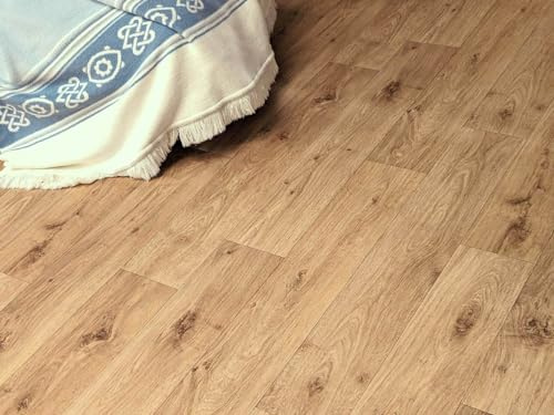 PVC Bodenbelag Vinylboden in realistischer Landhausdielen Art, Zuschnitt (2m breit / 5m lang)