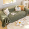 Bishilin Sofabezug Ecksofa 180x300CM, Couchbezug 3 Sitzer Plüsch Unendlichkeit Motiv Grün Überzug Sofa Katzen Kratzfest rutschfest