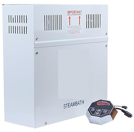 AUBEST Dampfduschengenerator, 9 KW 380V Begasungsmaschine Sauna Dampferzeur for Heimsauna SPA Begasungsmaschine mit digitaler Steuerung(Color:380V)