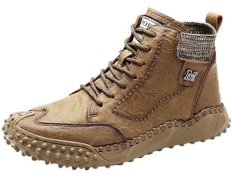 Generico Stivali Pelle Uomo Alti Cowboy Stivali Moto Donna Forma Stivali Per Polpacci Grossi Stivali Morbidi Al Polpaccio Stivali Uomo Invernali Impermeabili Stivali Gamba Larga Con Tacco