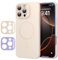 ESR for iPhone 16 Pro Case with MagSafe, Smooth & Slim Silicone Case, Shockproof, Full Screen and Camera Protection, Anti-Scratch, Soft Microfiber Lining, Cloud Series, Light Tan