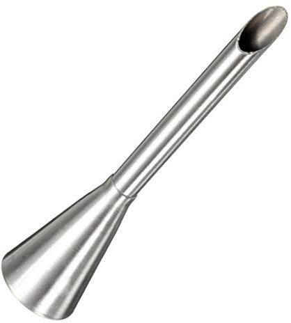 Beccuccio lungo per pasticceria con glassa di crema bocchino decorazione in acciaio inox