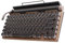 Acouto Mechanische Tastatur, Typewriter -Tastatur 83 Tasten Vintage Wireless, RGB -Beleuchtung, Blauer Schalter, mit 2 -Modus -Verbindung, für Telefone, Tablets, Laptops (Farbe der