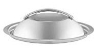 Eva Trio | Gewölbter Deckel 16 cm Edelstahl | Die gewölbte Form des Deckels schafft zusätzlichen Platz in Topf und Pfanne | Brushed steel