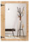 RELAX4LIFE Wandspiegel mit Holzrahmen, 97 x 67 cm großer rechteckiger Hängespiegel, Dekospiegel mit Metallhaken zum Aufhängen, Badspiegel Natur, Holzspiegel für Schlafzimmer, Wohnzimmer, Flur