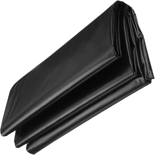 CuKLARYi Fischsichere Teichfolie Epdm, Gartenteichfolie, 4,7 mm dick, weicher und Flexibler, Schwarze Teichfolie for Gartenbrunnen, natürlich aussehende Teiche, Beetpflanzer(4.5x8m/14x26ft)