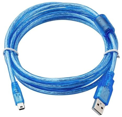 AKDDNZX USB-SE for Connexion PLC série SE Câble de Programmation PC Connecteur MINI-5P Bleu (5 m)