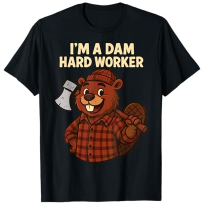 Biber Holzfäller – Lustiges Geschenk für Bauarbeiter T-Shirt