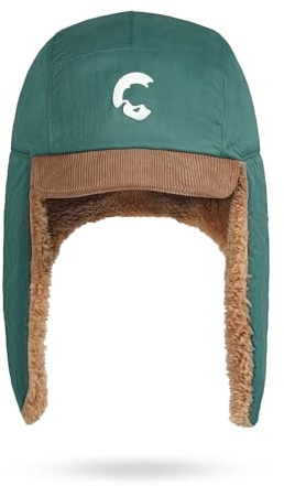 CLAPE Winter Basecap mit Ohrenklappen Winddicht Warme Unisex Fliegermütze | Weich,Kurzem Schirm,Unisex Wintermütze,Trappermütze,Ushanka für Herren,Damen,Outdoor,Reisen,Ski,kaltes Wetter
