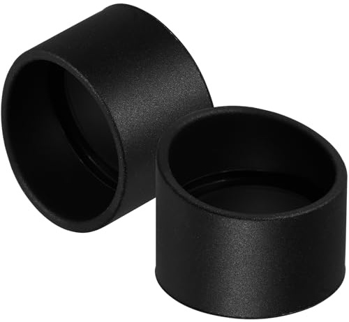 Gummi Okularschutzkappe 33mm, 2 Stück, für Mikroskop | Augenschutz für Schüler und Lehrkräfte, Ablenkungen, Schwarz, Passend für Weitwinkelokulare