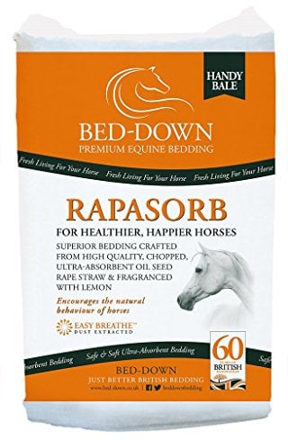 Bed-Down Rapasorb Horse And Small Animal Ultra Absorbent Dust Extracted Rape Straw Stable Premium Quality Bedding With Citrus Scent Handy Bale 2 x 10kg