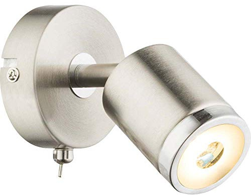 Globo LED-Strahler Comore, Nickel