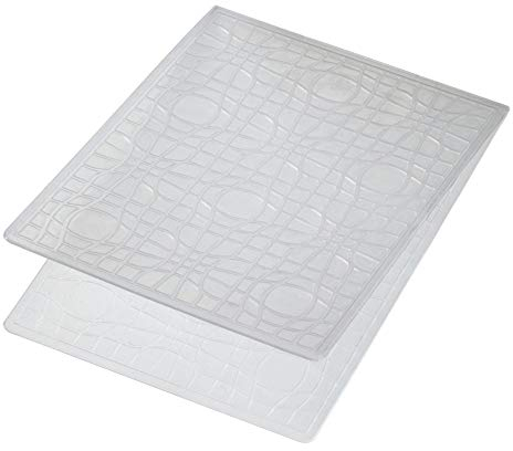 Efco 4254099 Embossing Stencil Distortion Fields Schablone, Kunststoff, farblos, 106mm x 150mm