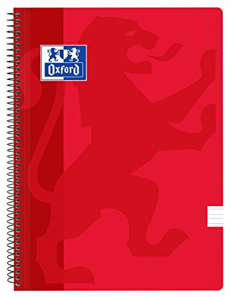 Oxford Classic Hefte, Kunststoff, Rot, 5 Stück