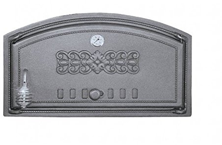 Sellon24® Backofentür aus Gusseisen Ofentür Pizzaofentür Steinofentür Brotofen H1004