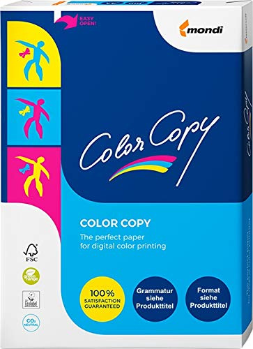 Mondi ColorCopy DIN A6 Papier 120g/m² VE = 125 Blatt Papier weiß für Laserdrucker und InkJet geeignet
