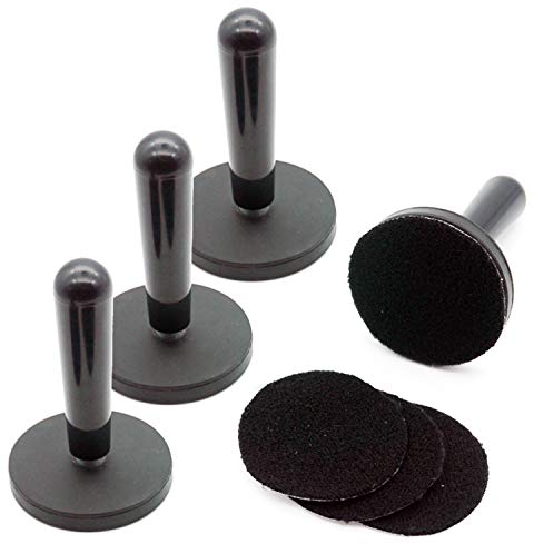 Ewrap 4er Pack Car Wrap Gripper Vinyl Magneten Halter Vinyl Installation Tool Kit mit 4er Pack Stoff Filz Ersatz für Car Wrap, Basteln Schilderherstellung, Fenstertönung
