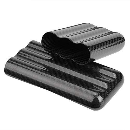Keenso Zigarrenetui aus Kohlefaser Humidors 3 Tubes Cigar Holder Aufbewahrungsbox Travel Case