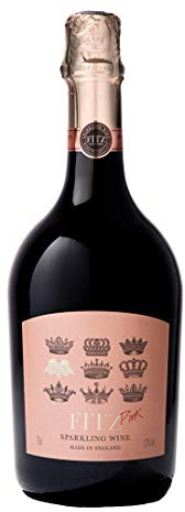 Fitz English Sparkling Wine | Low Sugar Brut | Made In Sussex (Bottle, 75cl, Pink)