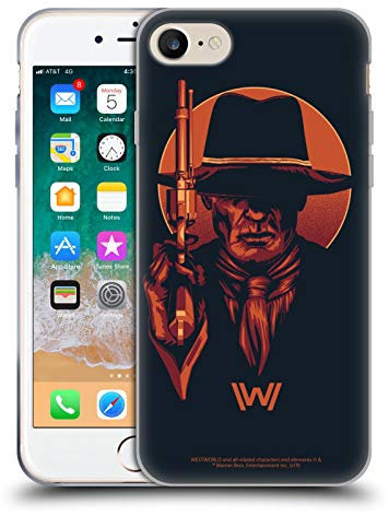 Head Case Designs Offizielle Westworld Man In Black 2 Grafiken Gelhülle [Militärischer Schutzgrad] Kompatibel Mit Apple iPhone 7/8 / SE 2020 & 2022 Und Kompatibel Mit MagSafe