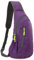 Gisdanchz Sling Bag Wasserdicht Rucksack, Brusttasche Damen Herren Klein Schultertasche Umhängetasche Sporttasche Crossbodoy Slingbag Crossbag Mini Backpack Chest Bag Rucksack Herren Sport Lila