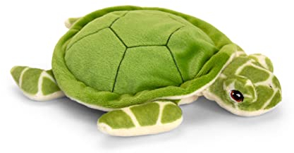 Keel Toys Keeleco SE6140 Turtle Plüschtier Schildkröte, ca. 25 cm, aus recycelten Materialien, Augen aufgestickt aus Baumwolle, verschieden