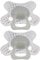Difrax Baby Schnuller 18-36 Monate Natural – Kirschform Nuckel - Silikon - BPA-frei - Gute Akzeptanz - Optimale Luftzufuhr – Soothie Schnüller 20+ – Glow in the Dark – 2 Stück