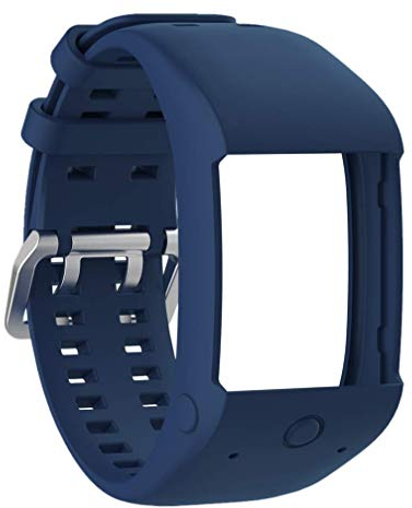 Huwokxix Correa Compatible con Polar M600,Ajustable Silicona Deportiva Band Repuesto Pulsera para Polar M600 (Azul oscuro)