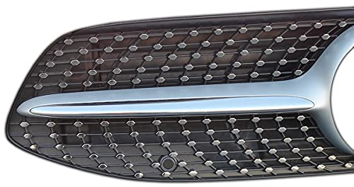 Diamantgrill Folien Sticker für Mercedes CLA W118 C118 AMG Grillaufkleber (Chrom)