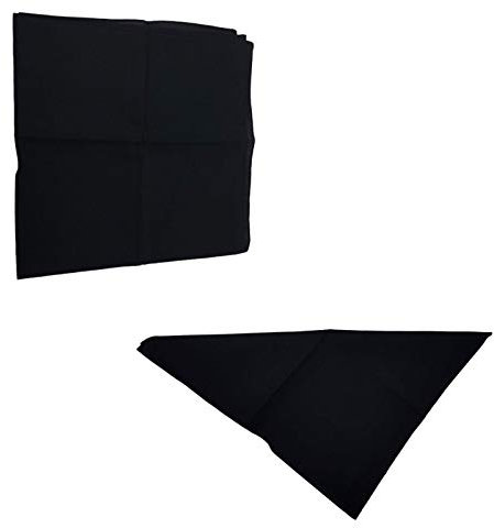 Bandana aus Baumwolle Gr. onesize, Schwarz
