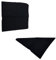 Bandana aus Baumwolle Gr. onesize, Schwarz