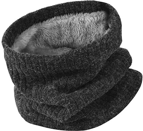 Herren Loop Winterschal Warme Gesichtsmaske - Verdickte Fleece Futter Winterkreisschal Schlauchschal Unisex Lässiger Nackenwärmer für Outdoor Motorrad Fahrrad Indoor Aktivitäten Winddichte Herre Schal