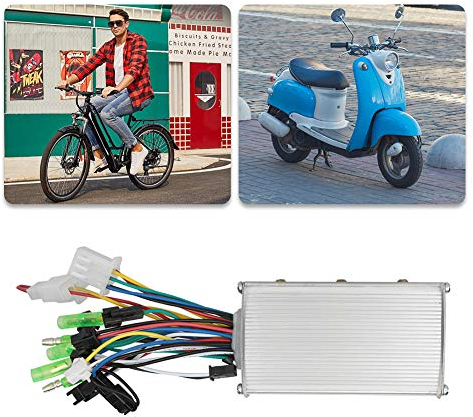 Akozon Brushless Motor Controller, 350W Elektro 36V/48V 350W Controller DC 36/48V High Speed Controller für Go Karts Gaspedal Motorrad Scooter Fahrrad