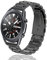 ToVioc 22mm Cinturino Compatibile con Samsung Galaxy Watch 3 45mm / Samsung Gear S3 Frontier, Cinturino di Ricambio Regolabile in Acciaio Inossidabile per TicWatch PRO 3 Ultra GPS - Nero