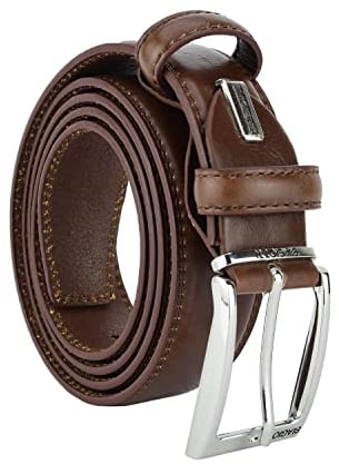 Laura Biagiotti Herren Ledergürtel, Brown, 54-56, mit Box