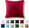 Alreya Renforcé Kissenbezug 60 x 60 cm - 100% Baumwolle mit YKK Reißverschluss, Superweicher Kopfkissenbezug 60x60, Kissenhülle, Rot, nur Kissenbezug