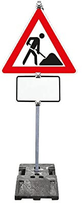 TMS PRO SHOP Schilder-Set 'Achtung Baustelle' mit VZ 123 und Blankoschild, RA2, 8-teilig, Art.-Nr. 609450