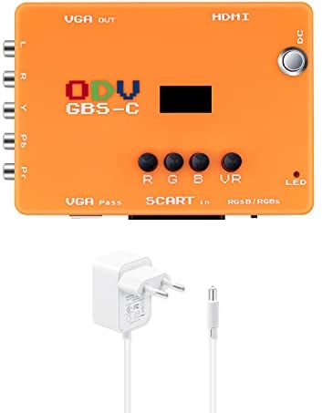 Mcbazel ODV-GBS-C YPbPr Component/VGA/RGBS Scart zu VGA/HDMI Scan Konverter für Retro Gaming Konsole unterstützt HDMI 720p/960p/1080p Ausgang