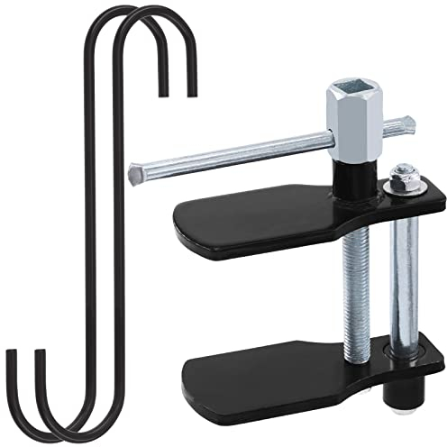 Wokape Disc Brake Pad Installation Spreader Caliper Piston Tool with 2 Pack Black Brake Caliper Hanger Hooks, Universal Brake Calliper Compressor Tool for Motorcycle Automotive