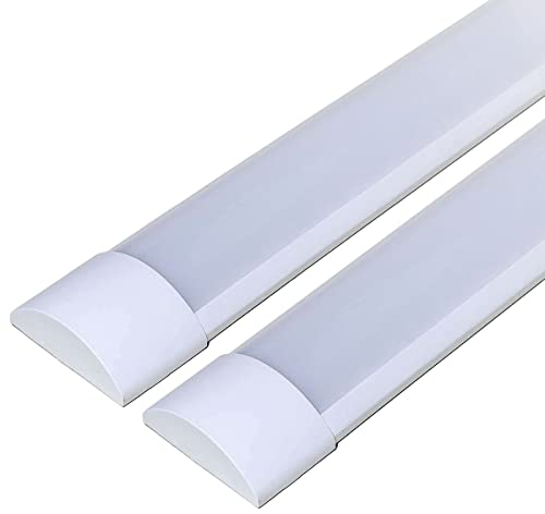 ZONE LED SET - Lichtleiste, 120cm, 40W, 4800 Lumen, Kaltweiß 6500K, IP20, 120 lm/W, Röhrenlampe, Langfeldleuchte, Kellerleuchte, Kein Flackern, Innenmontage (2-er Pack)