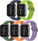 Chainfo Correa de Reloj de Silicona Suave compatible con Realme Watch 3 / Watch 2 / Watch 2 Pro, Repuesto Ideal NO221015 (J [Pack of 5])