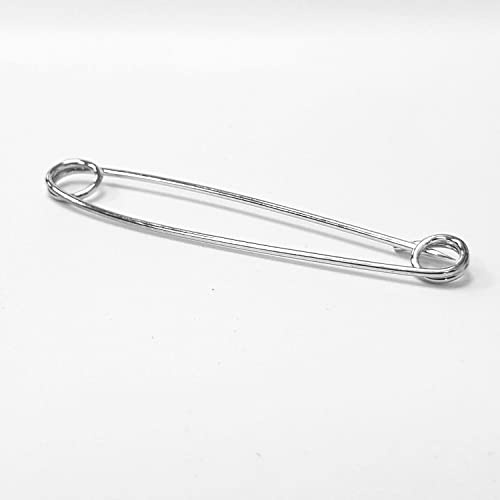 Equetech Traditional Hunting Stock Pin – Silver 75mm Equestrian Riding Tie Pin