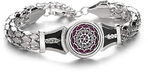 Weav Aromatherapie Schmuck Armbänder Aroma Parfüm Armband Baum Blume Ätherisches Öl Diffusor Armband DIY Medaillon Armband Armband