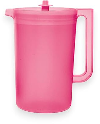 Tupperware Jarra clásica transparente de 1 galón, color rosa